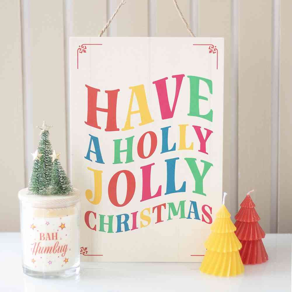 Something Different - Have a Holly Jolly Christmas Decoratief bord - Multicolours